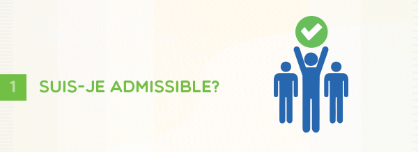 Première étape – Suis-je admissible?